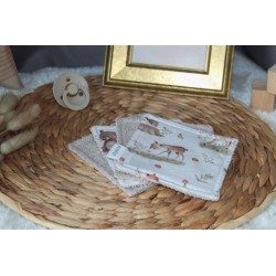 Set de 4 cotons lavable Collection Lya